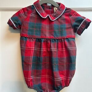 The Beaufort Bonnet Company Plaid Bubble Romper - Size 18-24 months